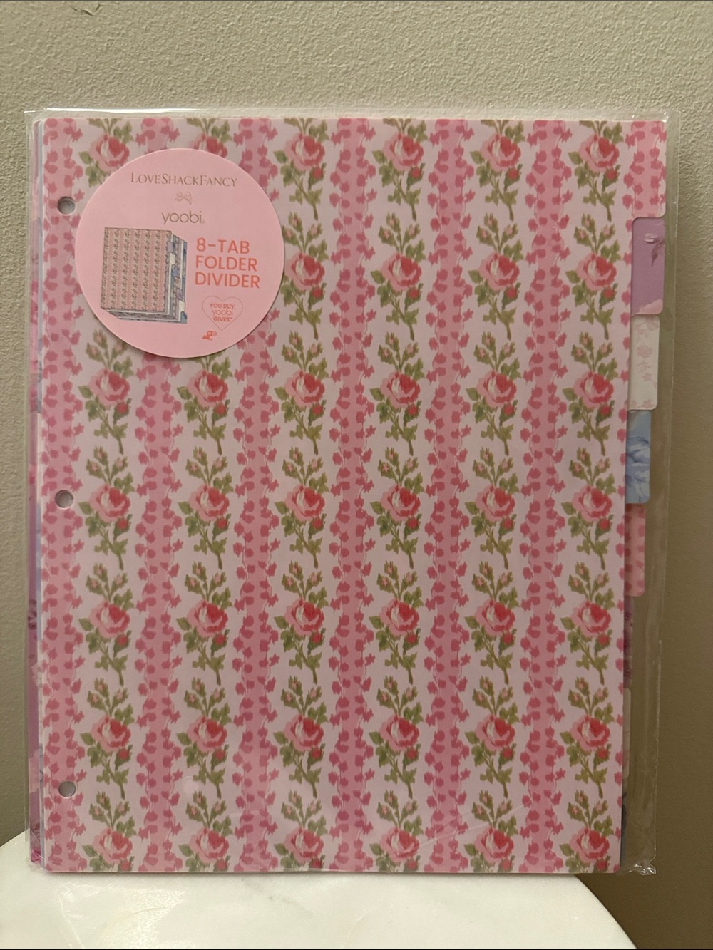 LoveShackFancy x Target 8 Tab Folder Divider